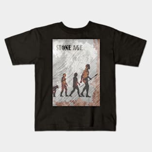 Stone Age - Board Games Design - Movie Poster Style - Board Game Art Kids T-Shirt